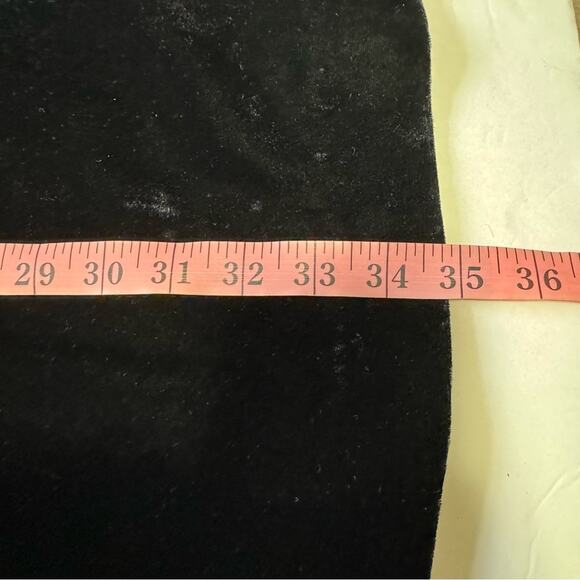 Reiss Bianca Black Velvet Long Sleeve Mini Dress - Picture 12 of 12